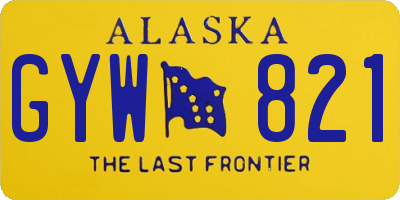 AK license plate GYW821