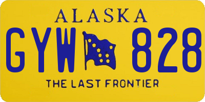 AK license plate GYW828