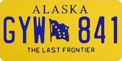 AK license plate GYW841