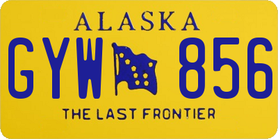 AK license plate GYW856