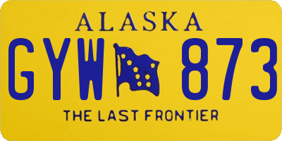 AK license plate GYW873