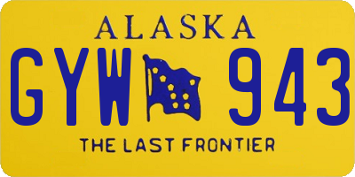 AK license plate GYW943