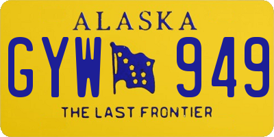 AK license plate GYW949
