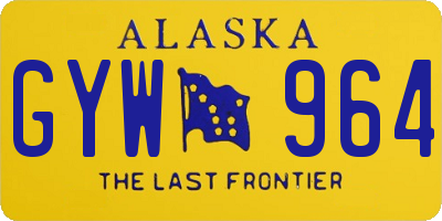 AK license plate GYW964