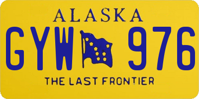 AK license plate GYW976