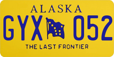 AK license plate GYX052