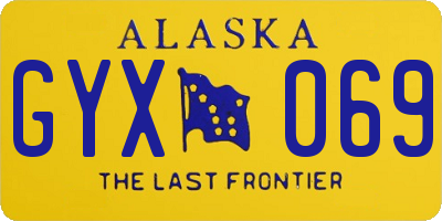 AK license plate GYX069