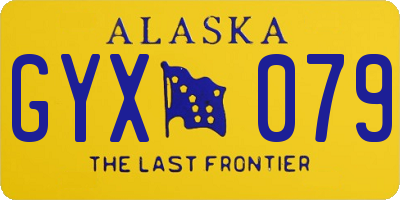 AK license plate GYX079
