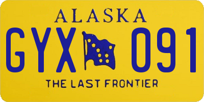 AK license plate GYX091