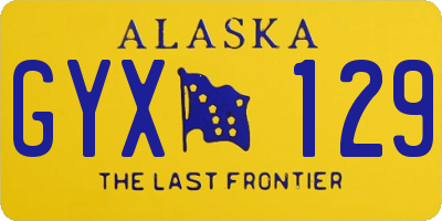 AK license plate GYX129