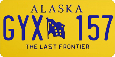 AK license plate GYX157