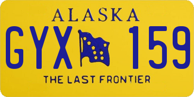 AK license plate GYX159