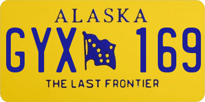 AK license plate GYX169