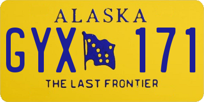 AK license plate GYX171