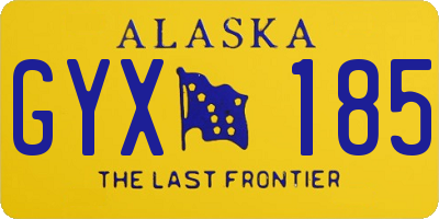 AK license plate GYX185