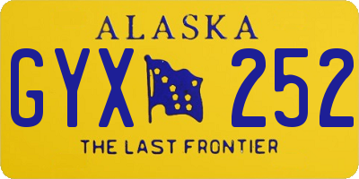 AK license plate GYX252