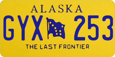 AK license plate GYX253