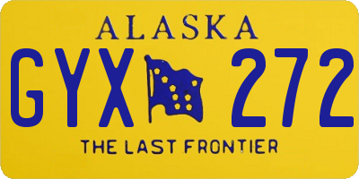 AK license plate GYX272