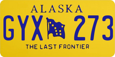 AK license plate GYX273