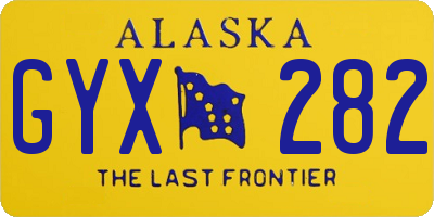 AK license plate GYX282