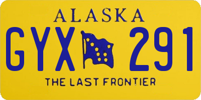 AK license plate GYX291