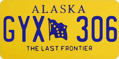 AK license plate GYX306
