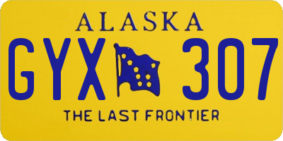 AK license plate GYX307