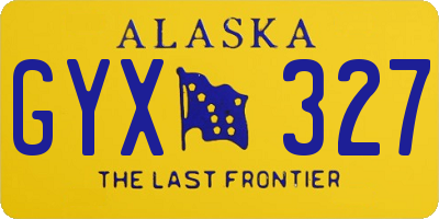 AK license plate GYX327