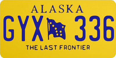 AK license plate GYX336