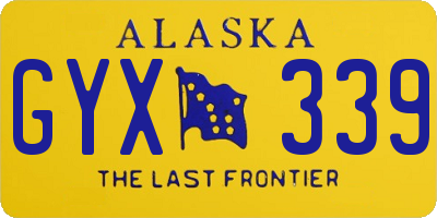 AK license plate GYX339
