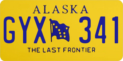 AK license plate GYX341