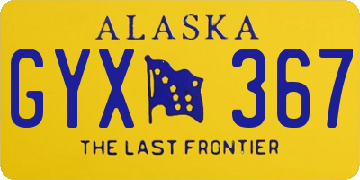 AK license plate GYX367