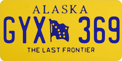 AK license plate GYX369