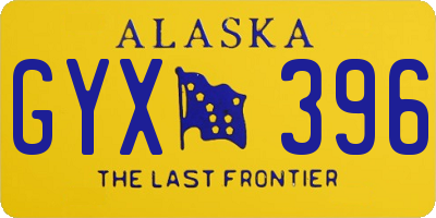 AK license plate GYX396