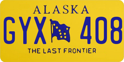 AK license plate GYX408