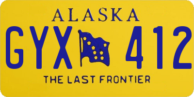 AK license plate GYX412