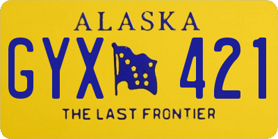 AK license plate GYX421