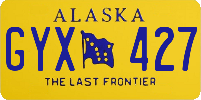 AK license plate GYX427
