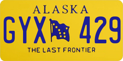 AK license plate GYX429
