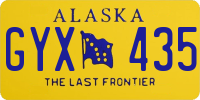 AK license plate GYX435