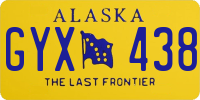 AK license plate GYX438