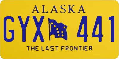 AK license plate GYX441