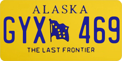 AK license plate GYX469