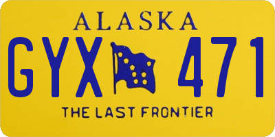 AK license plate GYX471