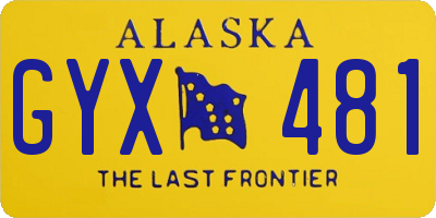 AK license plate GYX481
