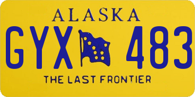AK license plate GYX483