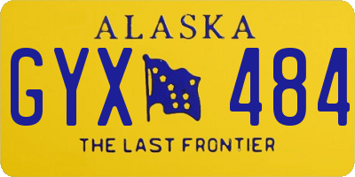 AK license plate GYX484