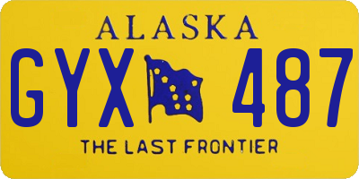 AK license plate GYX487
