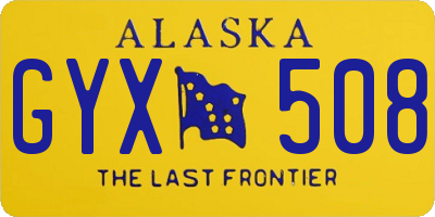 AK license plate GYX508