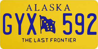 AK license plate GYX592